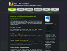 Tablet Screenshot of folder-guard.com